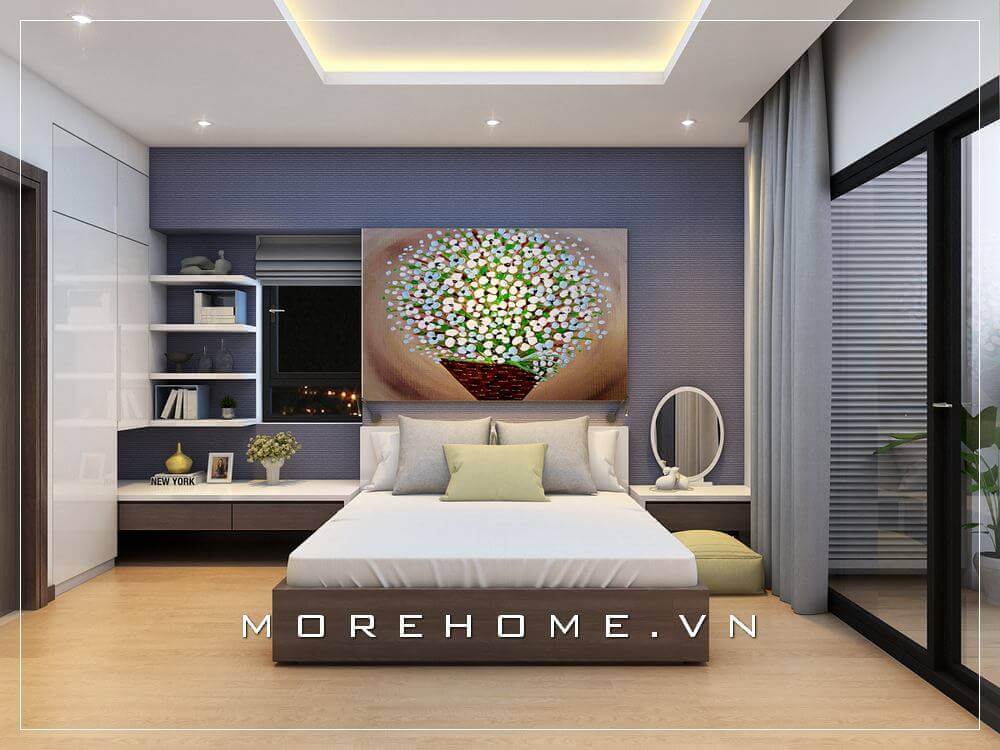 Giường gỗ công nghiệp đẹp